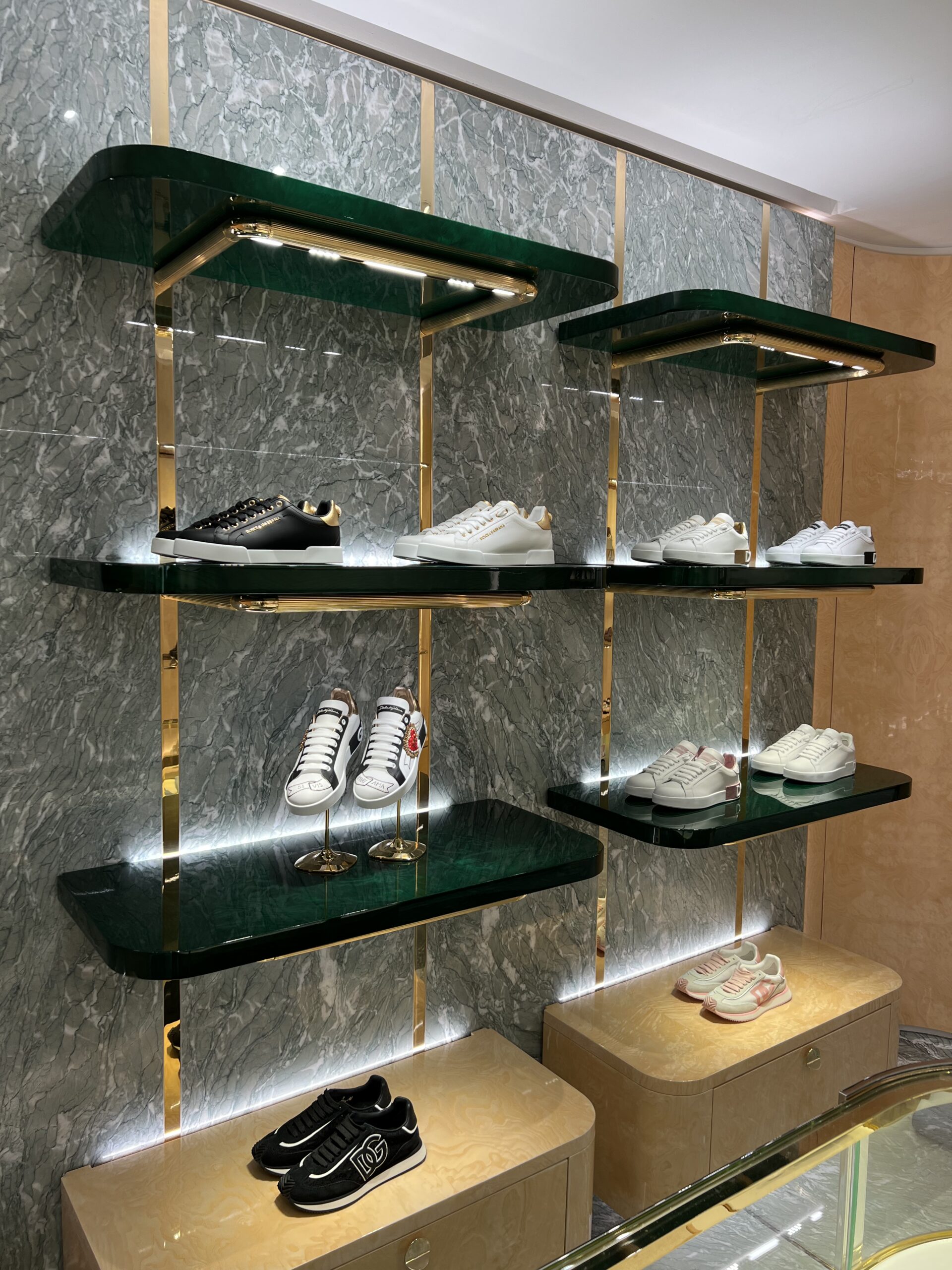 Dolce & Gabbana shoe store interior